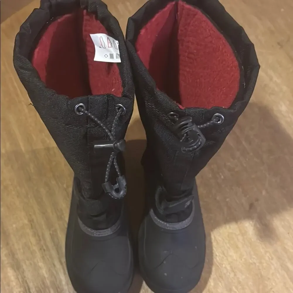 Kamik Canada Winter Boots Adult Sz 5 Black Removable Wool Liner Unisex